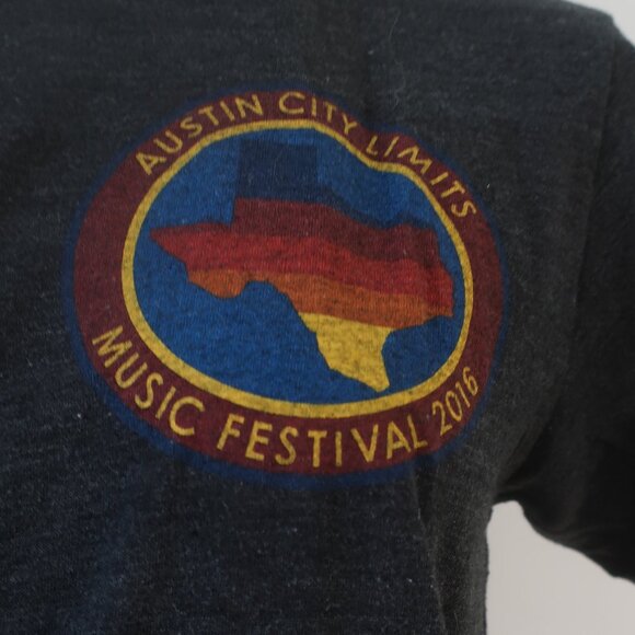 Aviator Nation Austin City Limits Music Fest 2016 Charcoal Graphic T-Shirt Top M - Picture 3 of 10